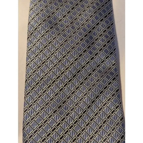 Patek Philippe Pour Ermenegildo Zegna Blue Pattern Silk Tie Limited Edition 2005 - Picture 12 of 12